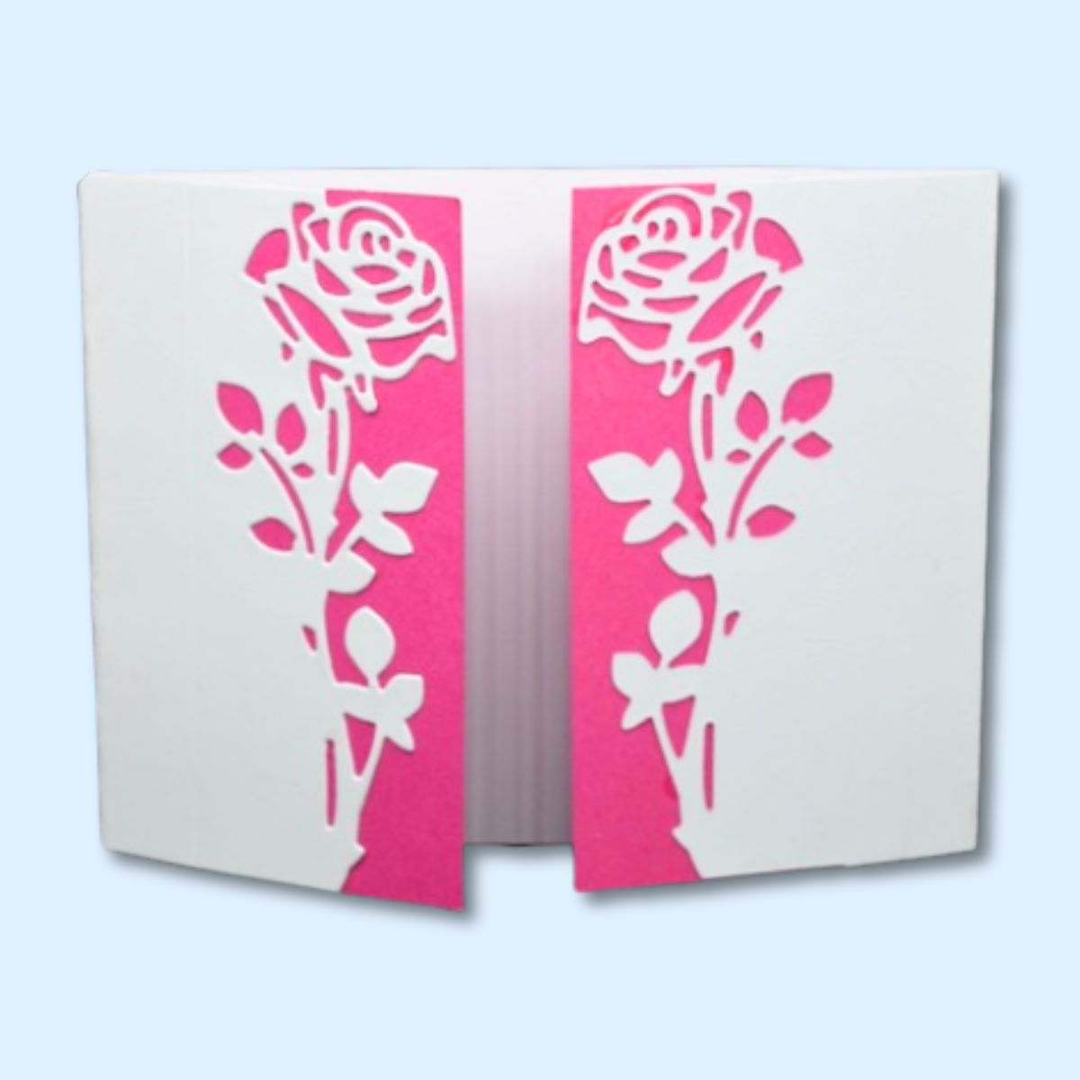 Troquel de Borde de Rosa Floral con Tallos
