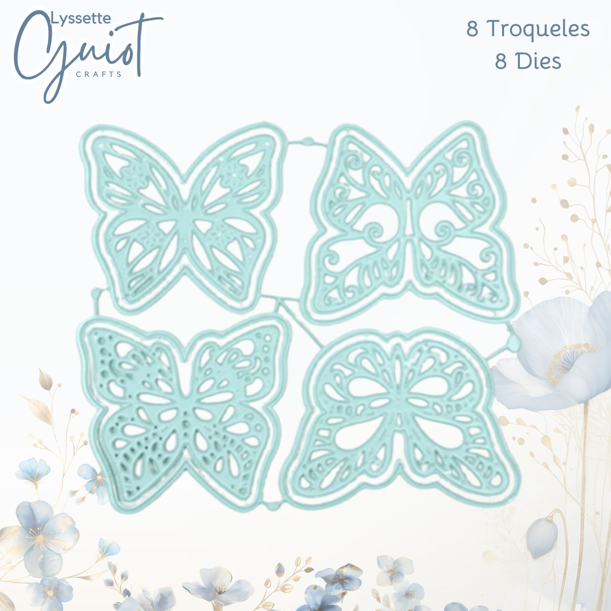 Set de Troqueles Mariposas Volumétricas