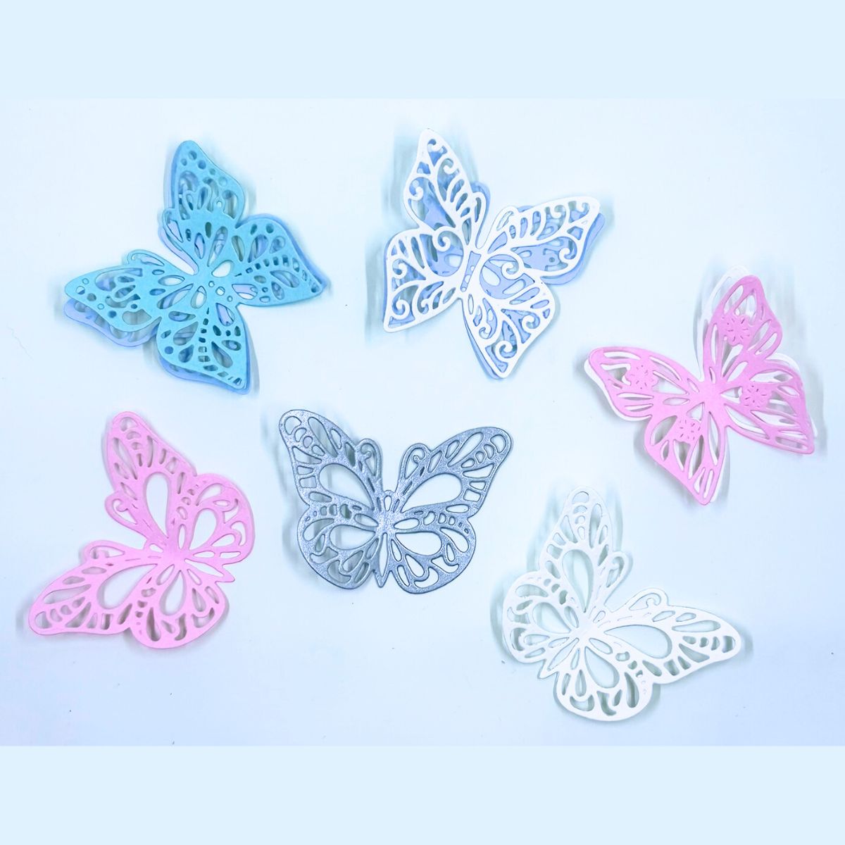 Set de Troqueles Mariposas Volumétricas
