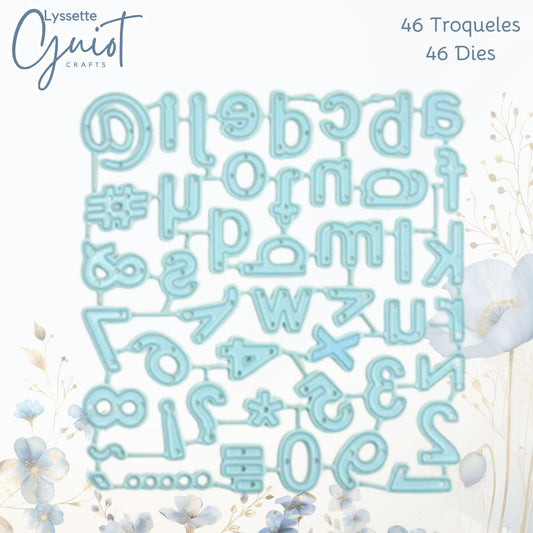 Set de Troqueles Alfabeto Bubble Mini