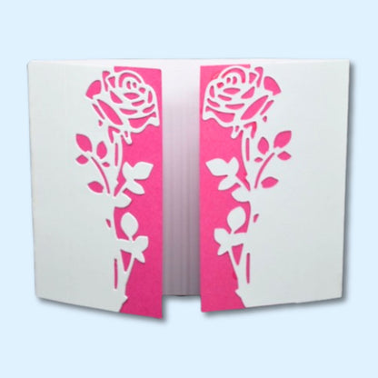 Troquel de Borde de Rosa Floral con Tallos