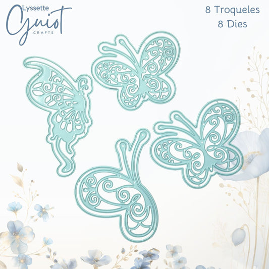 Troquel de Mariposas Caladas con Sombra