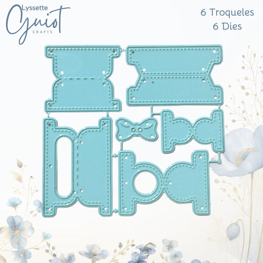Set de Troqueles de Tabs Decorativos