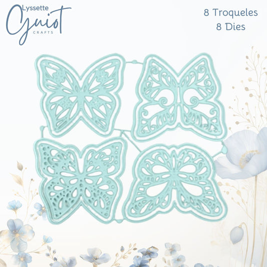 Set de Troqueles Mariposas Volumétricas