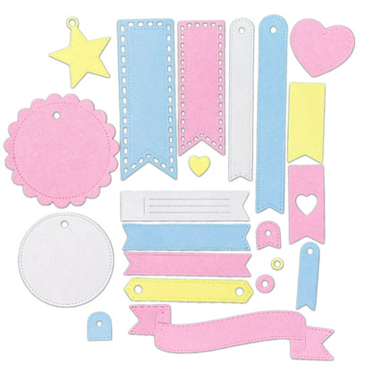 Set de Troqueles Etiquetas y Banners