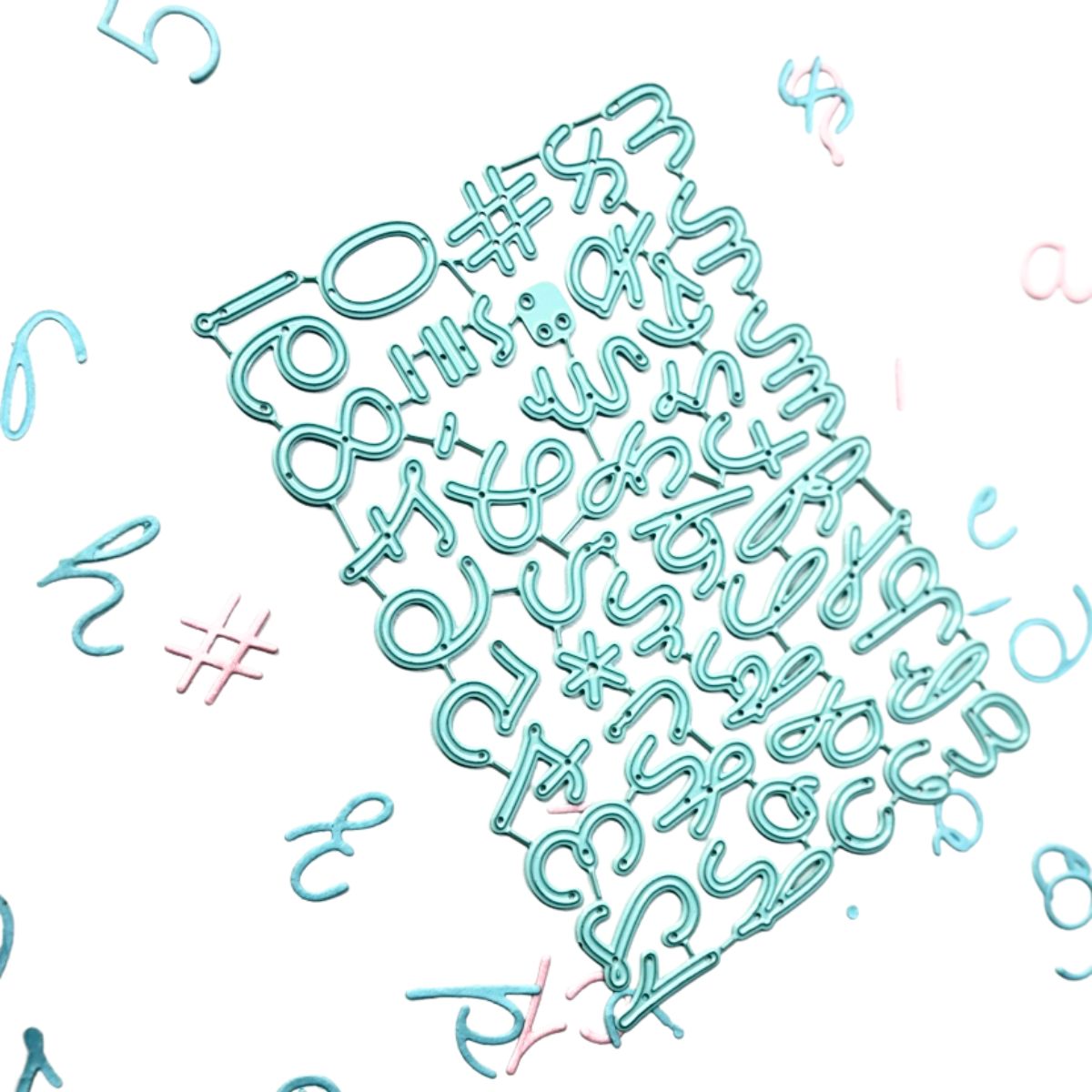 Set de Troqueles Alfabeto Script Mini