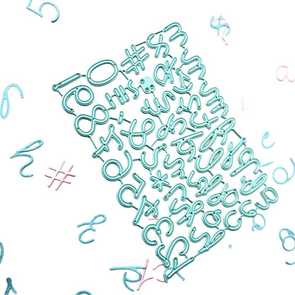 Set de Troqueles Alfabeto Script Mini